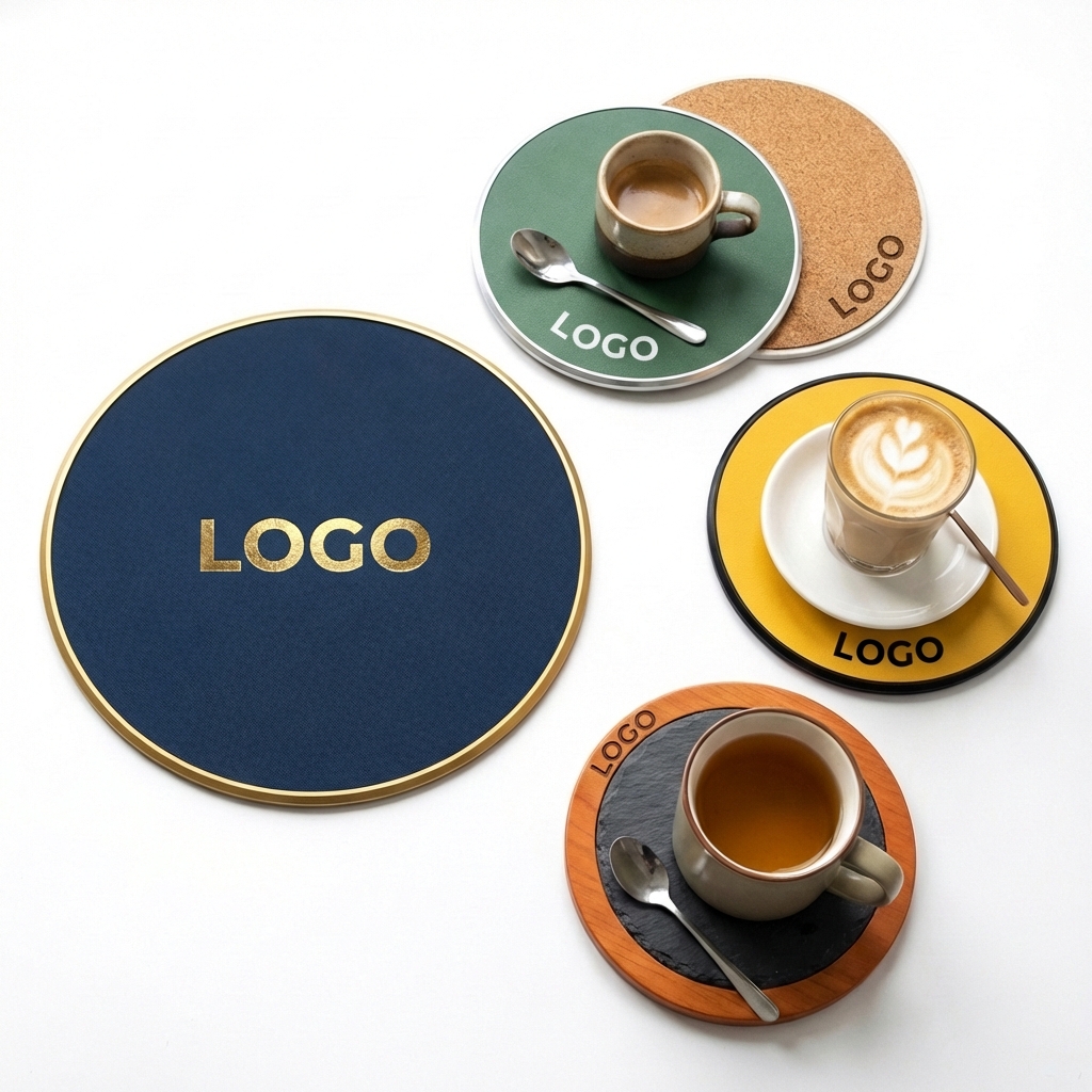 Multi-Material Premium Drink Coaster Set