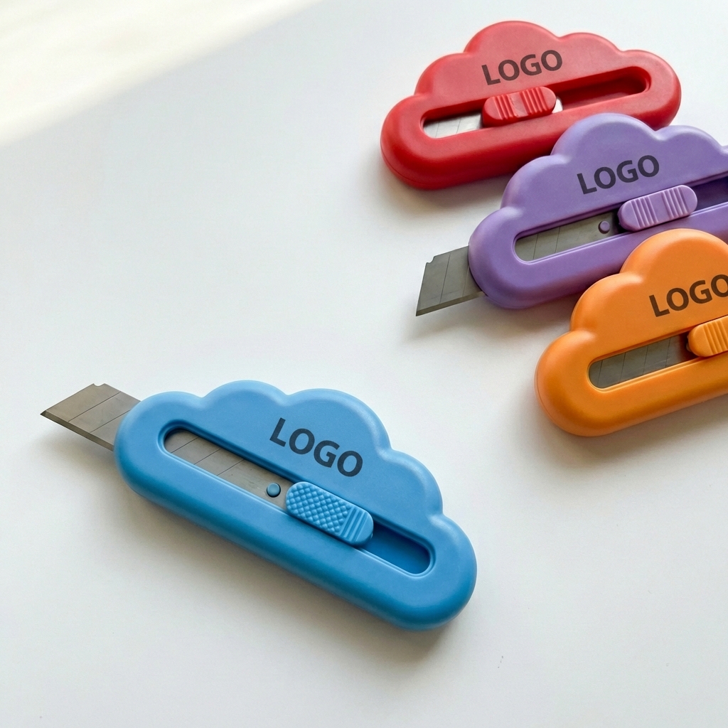 Portable Cloud-Shaped Retractable Utility Knife for Crafting and Office Use