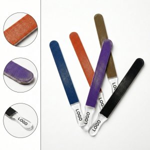 Contoured Dual-Grit Emery Board with Transparent Handle