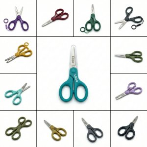 Professional Stainless Steel Office Scissors with Logo Panel